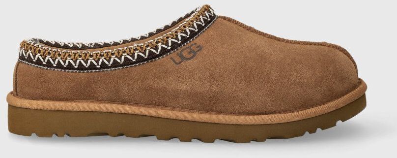 Semišové papuče UGG Tasman hnedá farba, 5950