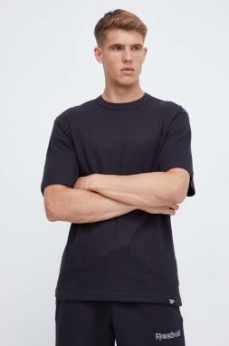 Tričko Reebok Classic pánsky, čierna farba, jednofarebný