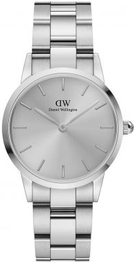 Hodinky Daniel Wellington Iconic Link Unitone 28 dámske, strieborná farba