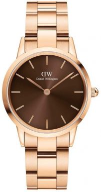 Hodinky Daniel Wellington Iconic Link Amber 32 dámske, zlatá farba