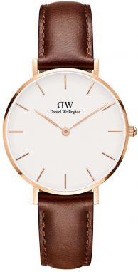 Hodinky Daniel Wellington Petite 32 St Mawes dámske, hnedá farba