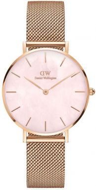 Hodinky Daniel Wellington Petite 32 Melrose dámske, ružová farba