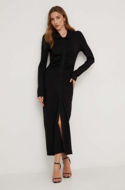 Šaty Answear Lab čierna farba, maxi, priliehavá