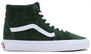 Semišové tenisky Vans SK8-Hi zelená farba, VN0007NSBXU1