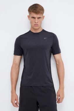 Tréningové tričko Reebok ACTIVCHILL Athlete čierna farba, melanžové