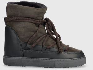 Semišové snehule Inuikii Classic Wedge šedá farba, 75203-005