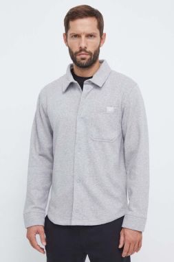 Košeľa Reebok Classic pánska, šedá farba, regular, s klasickým golierom