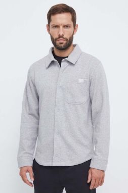 Košeľa Reebok Classic pánska, šedá farba, regular, s klasickým golierom