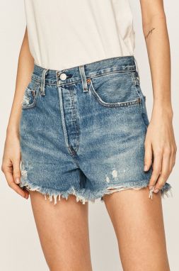 Levi's - Rifľové krátke nohavice 56327.0081-MedIndigoW,