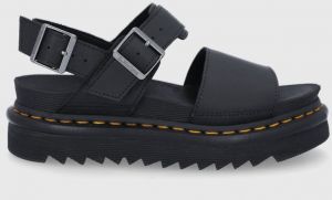 Kožené sandále Dr. Martens Voss DM24233001.Voss-Black, dámske, čierna farba, na platforme