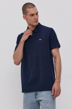 Polo tričko Levi's 35883.0005-Blues, pánske, tmavomodrá farba, jednofarebné