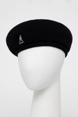 Baretka Kangol K3107ST.BK001-BK001, čierna farba, vlnená