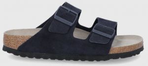 Semišové šľapky Birkenstock Arizona 1020716-Midnight, dámske, tmavomodrá farba