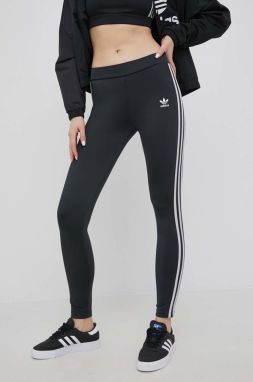 Legíny adidas Originals Adicolor HF7536-BLACK, dámske, čierna farba, s nášivkou