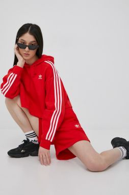 Mikina adidas Originals Adicolor HC2017-VIRED, dámska, červená farba, s nášivkou