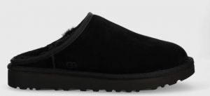 Semišové papuče UGG M Classic Slip-on 1129290.BLK-BLK, čierna farba