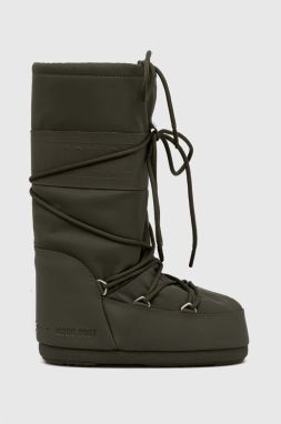 Snehule Moon Boot Icon Rubber 14027600.KHAKI-KHAKI, zelená farba