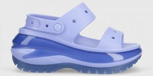 Šľapky Crocs Classic Mega Crush Sandal 207989.5Q6-5Q6, dámske, fialová farba, na platforme,