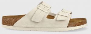 Semišové šľapky Birkenstock Arizona 1024554-lgrey, pánske, šedá farba