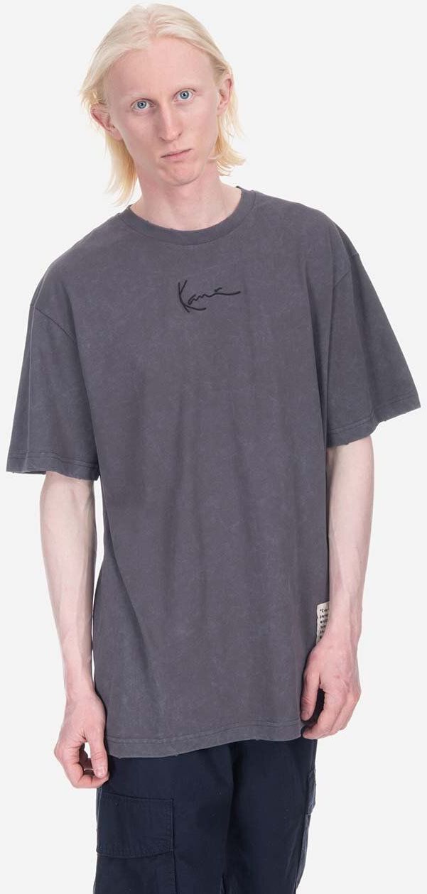 Bavlnené tričko Karl Kani 6037510-grey, šedá farba, s potlačou