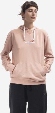 Bavlnená mikina Ellesse Daphni Oh Hoody SGM14014-PINK, dámska, ružová farba, s kapucňou, s nášivkou