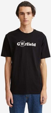 Bavlnené tričko Wood Wood Ace x Garfield 30045707.2222-BLACK, čierna farba, s potlačou