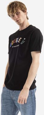 Bavlnené tričko Wood Wood Ace Arch T-shirt 10285702.2222-WHITE, čierna farba, s potlačou