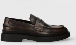 Kožené mokasíny Vagabond Shoemakers MIKE pánske, hnedá farba, 5263.118.33