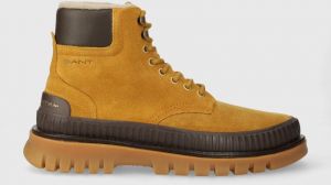 Semišové topánky Gant Nebrada pánske, žltá farba, 27643360.G30