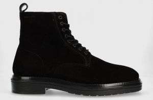 Semišové topánky Gant Boggar pánske, čierna farba, 27643329.G00