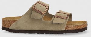 Birkenstock - Semišové šľapky Arizona 951303-Taupe,