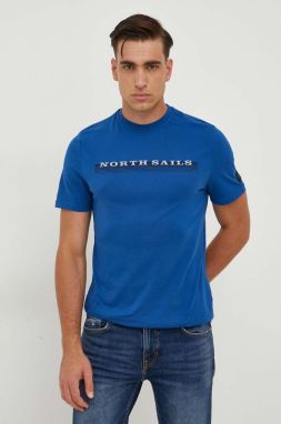 Bavlnené tričko North Sails pánsky, s potlačou
