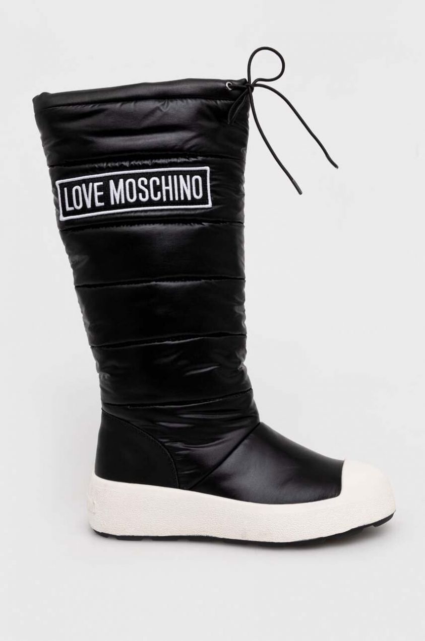 Snehule Love Moschino RACE50 čierna farba, JA15865H0HIN000A