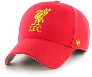 Čiapka 47brand EPL Liverpool červená farba, s nášivkou