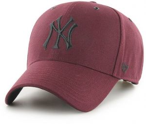 Čiapka 47brand MLB New York Yankees fialová farba, s nášivkou