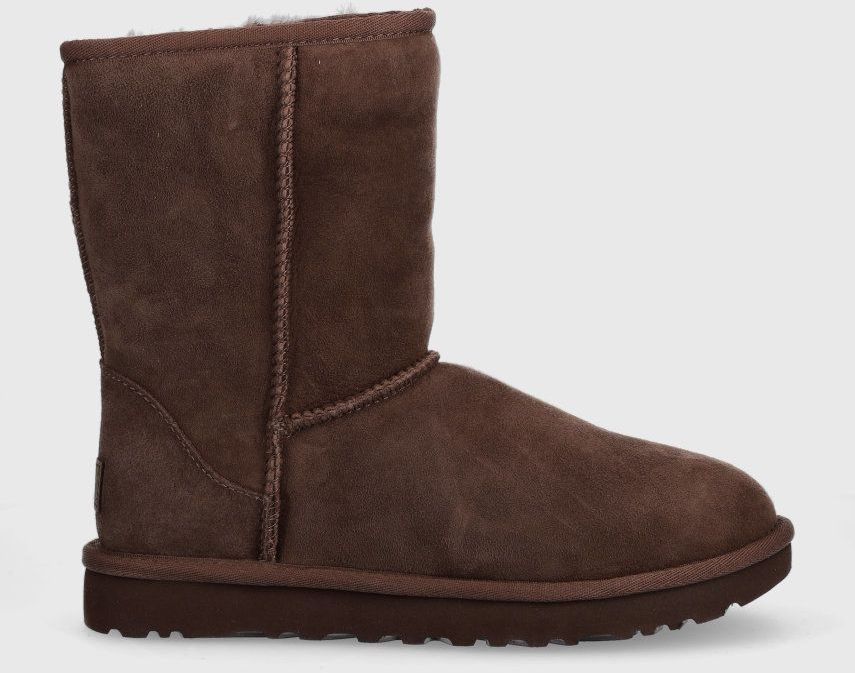 Semišové snehule UGG W Classic Short II hnedá farba, 1016223.BCDR