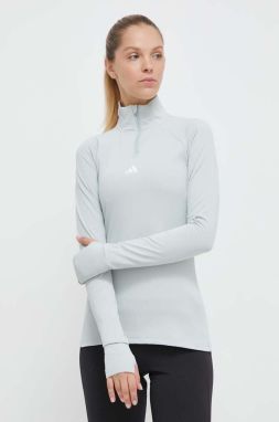 Tréningová mikina adidas Performance Techfit COLD.RDY zelená farba, jednofarebná