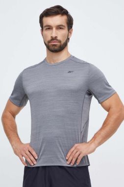 Tréningové tričko Reebok Motionfresh Athlete šedá farba, melanžové