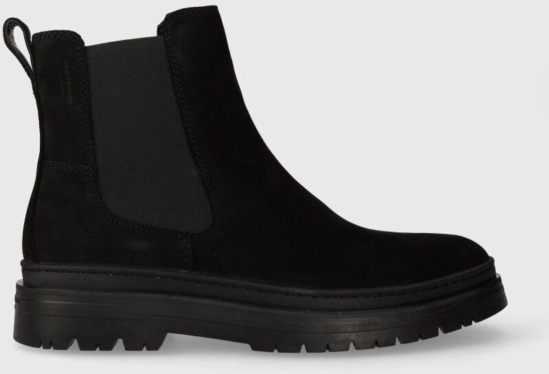 Semišové topánky chelsea Vagabond Shoemakers JAMES pánske, čierna farba, 5680.150.20
