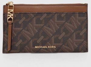 Peňaženka MICHAEL Michael Kors dámsky, hnedá farba