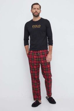 Bavlnené pyžamo Polo Ralph Lauren vzorovaná