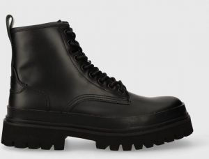 Kožené členkové topánky Aldo TORINO pánske, čierna farba, 13662761.TORINO