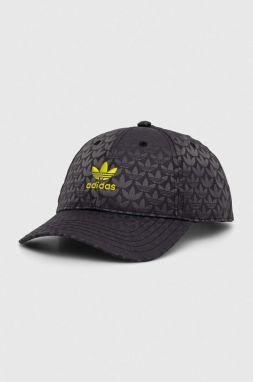 Šiltovka adidas Originals čierna farba, vzorovaná