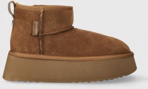 Semišové snehule Steve Madden Campfire hnedá farba, SM11002737