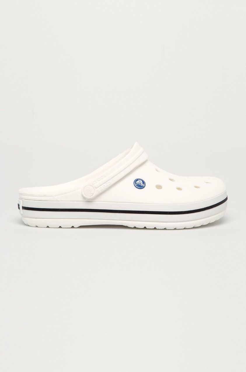 Šľapky Crocs Crocband pánske, biela farba, 11016