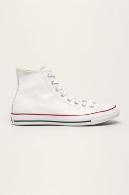 Kožené tenisky Converse pánske, biela farba