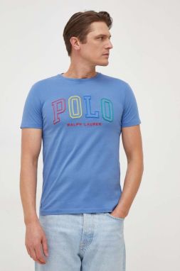 Bavlnené tričko Polo Ralph Lauren pánsky, s nášivkou
