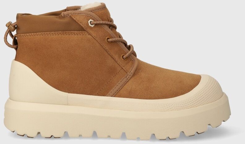 Semišové topánky UGG Neumel Weather Hybrid pánske, hnedá farba, 1143991