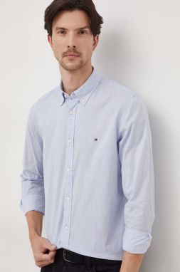 Bavlnená košeľa Tommy Hilfiger pánska, slim, s golierom button-down