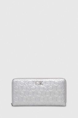 Peňaženka Calvin Klein dámsky, strieborná farba